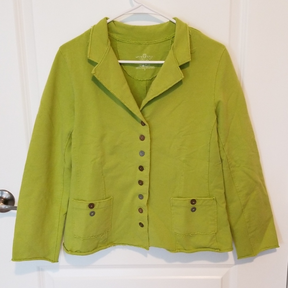 Lime green cotton jacket